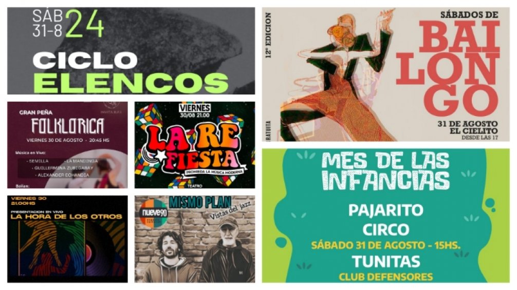 Agosto cierra con una gran agenda